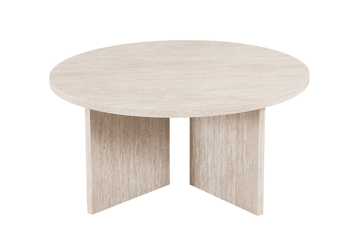 NEW - Salontafel 'Drasir' Rond Decor Travertin Beige (1c) - foto 3