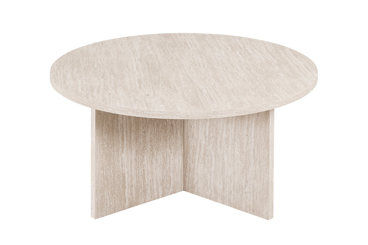 NEW - Salontafel 'Drasir' Rond Decor Travertin Beige (1c) - foto 4