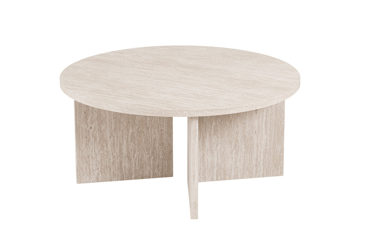 NEW - Salontafel 'Drasir' Rond Decor Travertin Beige (1c) - foto 5
