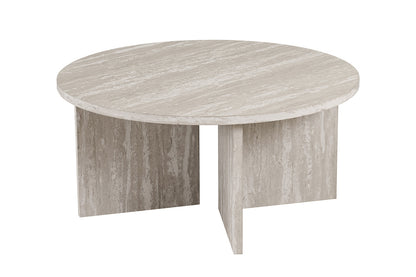 NEW - Salontafel 'Drasir' Rond Decor Travertin Grijs (1c) - foto 5