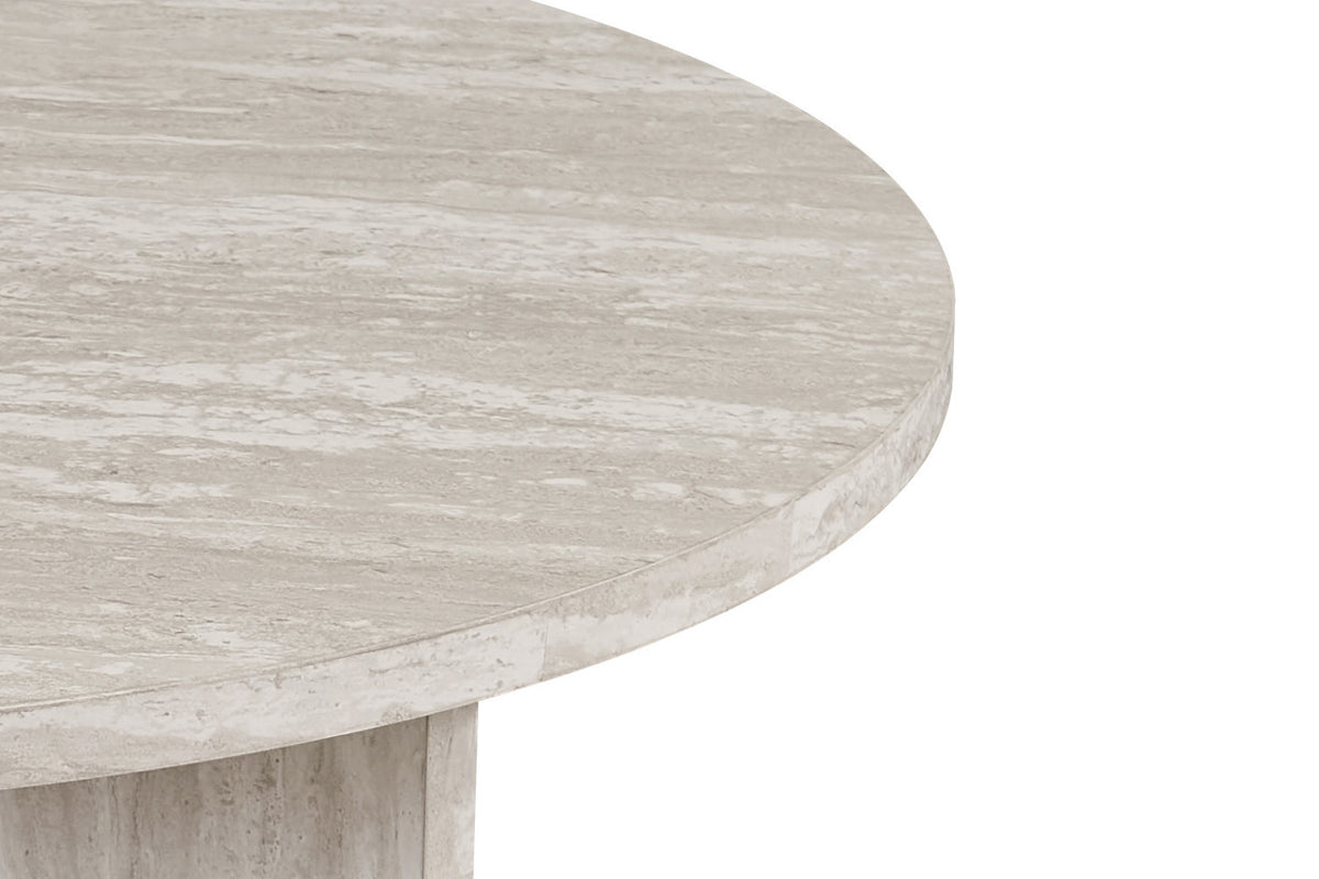 NEW - Salontafel 'Drasir' Rond Decor Travertin Grijs (1c) - foto 6