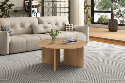 NEW - Salontafel 'Drasir' Rond Decor Eik Naturel (1c) - foto 2