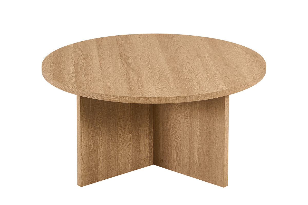 NEW - Salontafel 'Drasir' Rond Decor Eik Naturel (1c) - foto 5