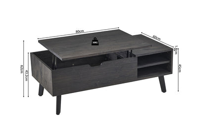 NEW - Salontafel 'Justine' Opklapbare top Decor Donkerbruin (2c) - foto 13