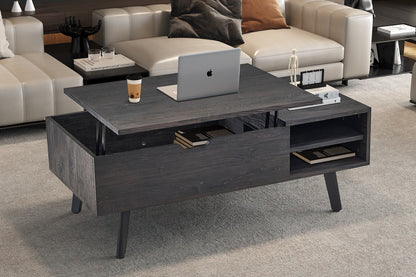 NEW - Salontafel 'Justine' Opklapbare top Decor Donkerbruin (2c) - foto 2