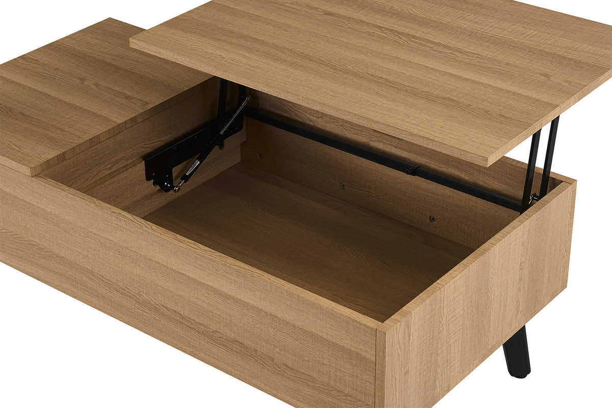 NEW - Salontafel 'Justine' Opklapbare top Decor Eik Naturel (2c) - foto 11