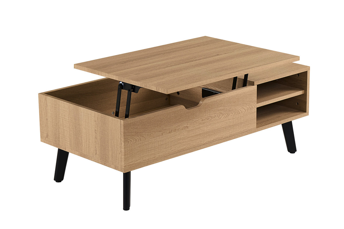 NEW - Salontafel 'Justine' Opklapbare top Decor Eik Naturel (2c) - foto 9