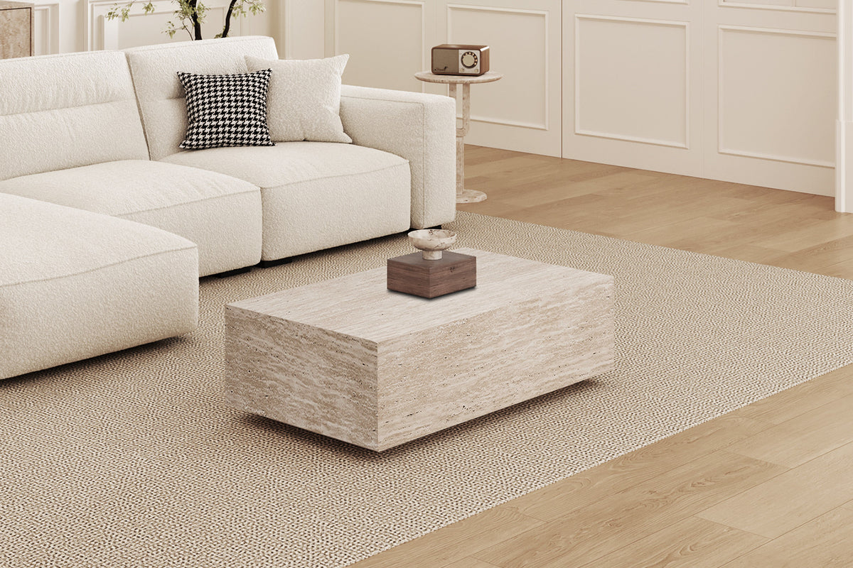 NEW - Salontafel 'Jacky' Decor Travertin Beige (1c)