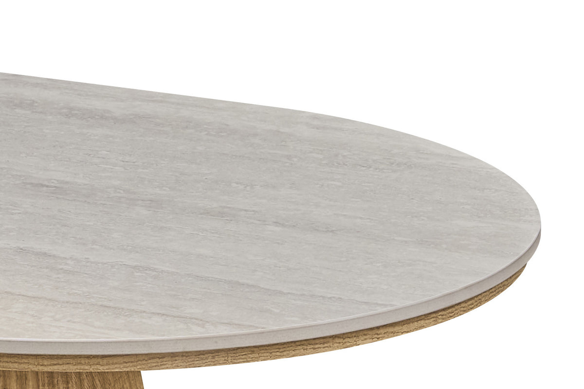 NEW - Salontafel 'Vigo' 120 cm Decor Naturel Eik Baroque Grijs (2c) - foto 7