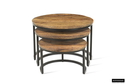 Salontafel 'Arnod' 3-delig Mango hout (1c) - foto 6