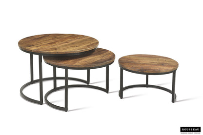 Salontafel 'Arnod' 3-delig Mango hout (1c) - foto 8