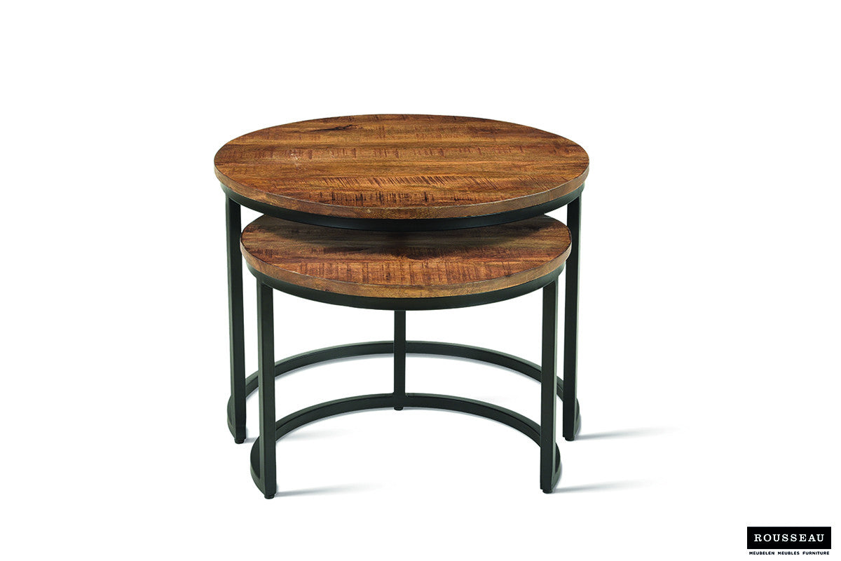 Salontafel 'Goja' 2-delig Mango hout (1c) - foto 6