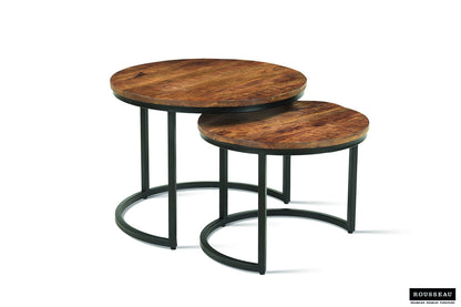 Salontafel 'Goja' 2-delig Mango hout (1c) - foto 7