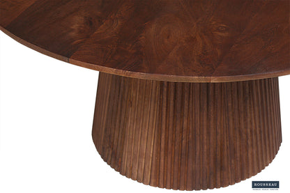 Salontafel 'Miguel' 80 cm Rond Mango hout Lichtbruin (2c) - foto 5