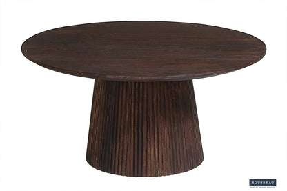 SALE - Salontafel 'Miguel' 80 cm Rond Mango hout Donkerbruin (2c) - foto 4