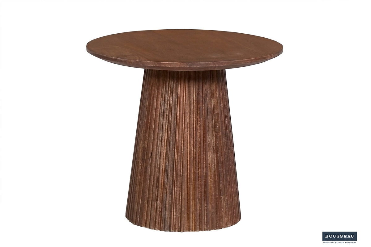 Salontafel 'Miguel' 50 cm Rond Mango hout Lichtbruin (2c) - foto 4
