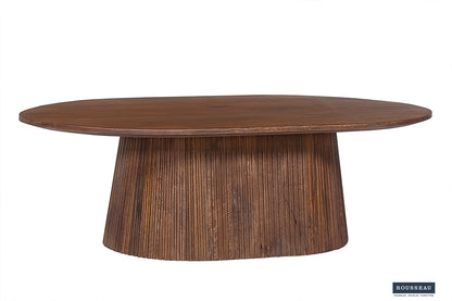 Salontafel 'Miguel' 120 cm Ovaal Mango hout Lichtbruin (2c) - foto 2