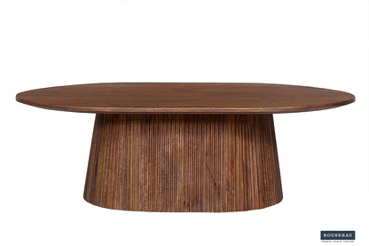 Salontafel 'Miguel' 120 cm Ovaal Mango hout Lichtbruin (2c) - foto 3