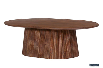 Salontafel 'Miguel' 120 cm Ovaal Mango hout Lichtbruin (2c) - foto 4