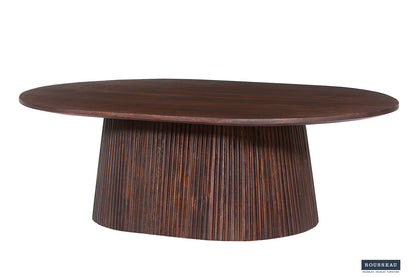 SALE - Salontafel 'Miguel' 120 cm Ovaal Mango hout Donkerbruin (2c) - foto 2