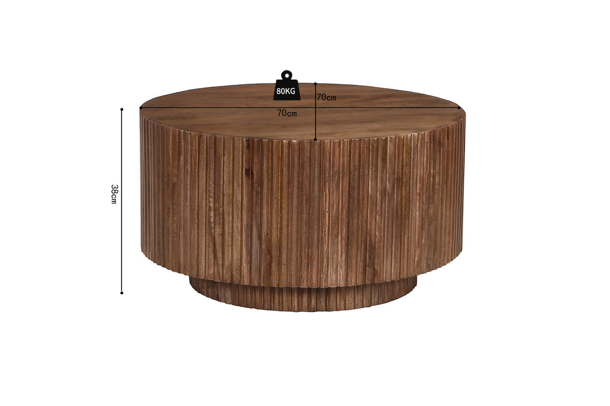 Salontafel 'Victor' Mango hout Lichtbruin (1c) - foto 6