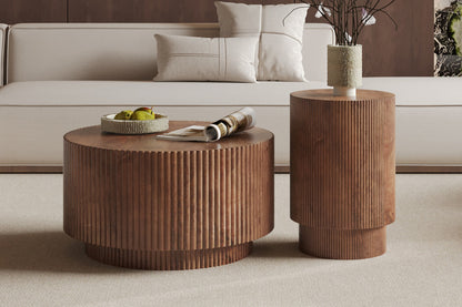 Bijzettafel 'Victor' Mango hout Lichtbruin (1c) - foto 2