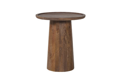 Salontafel 'Jules' 45x50 cm Rond Mango hout Lichtbruin (2c) - foto 4