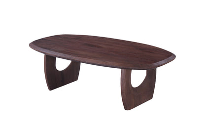 NEW - Salontafel 'Braga' Deens Ovaal Mango hout Donkerbruin (1c) - foto 6