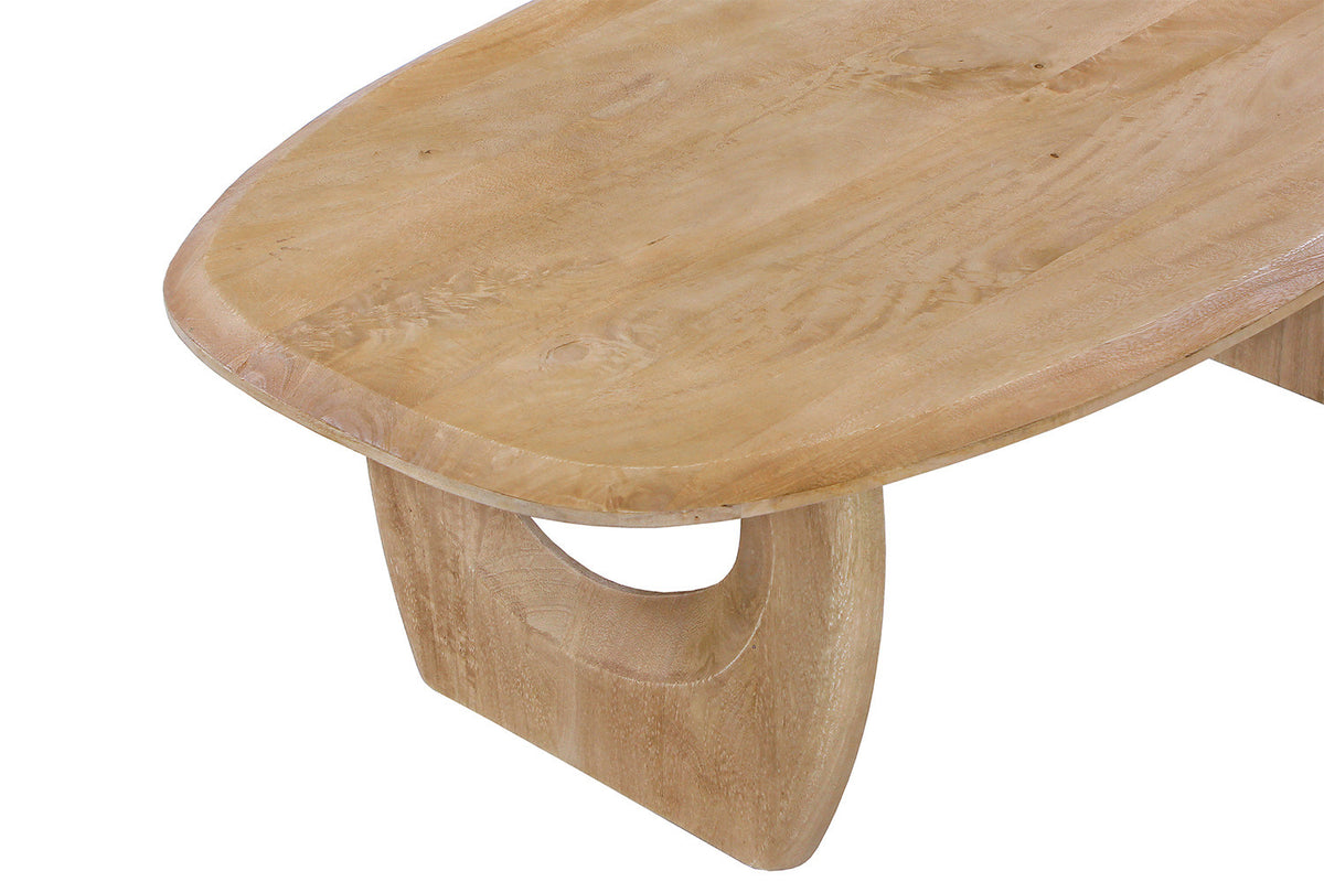 NEW - Salontafel 'Braga'  Deens Ovaal Mango hout Amandel (1c) - foto 7
