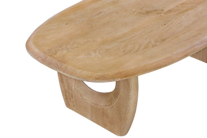 NEW - Salontafel 'Braga'  Deens Ovaal Mango hout Amandel (1c) - foto 7