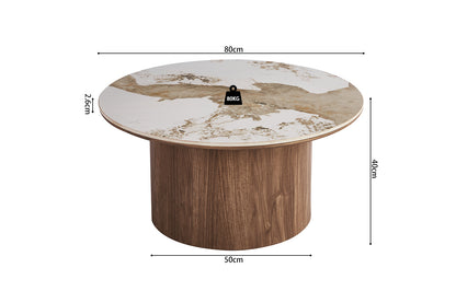 NEW - Salontafel 'Evora' 80 cm Rond Glanzend Steen Pandora (2c) - foto 7