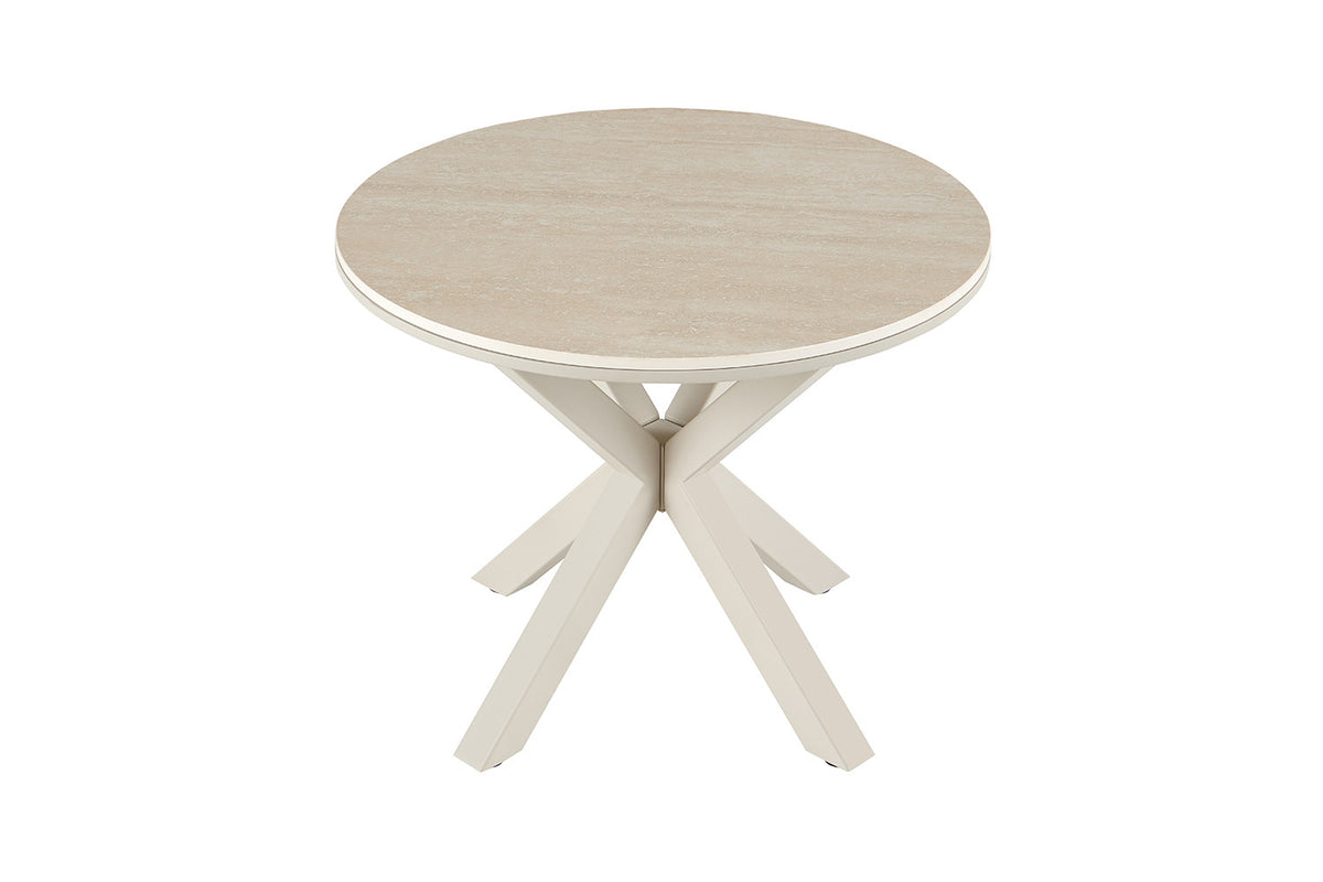 NEW - Salontafel 'Noa' 60cm Rond Baroque Beige - Grijs Voet (2c) - foto 4