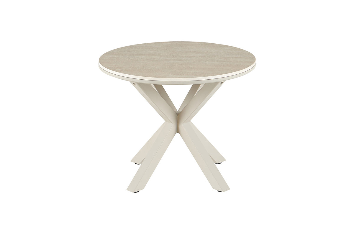 NEW - Salontafel 'Noa' 60cm Rond Baroque Beige - Grijs Voet (2c) - foto 6