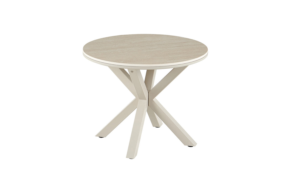 NEW - Salontafel 'Noa' 60cm Rond Baroque Beige - Grijs Voet (2c) - foto 7