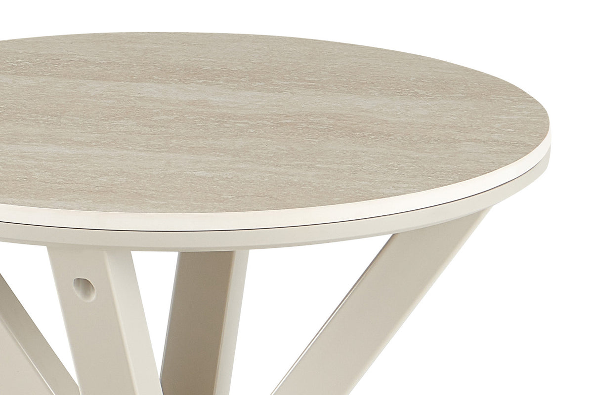 NEW - Salontafel 'Noa' 50cm Rond Baroque Beige - Grijs Voet (2c) - foto 6