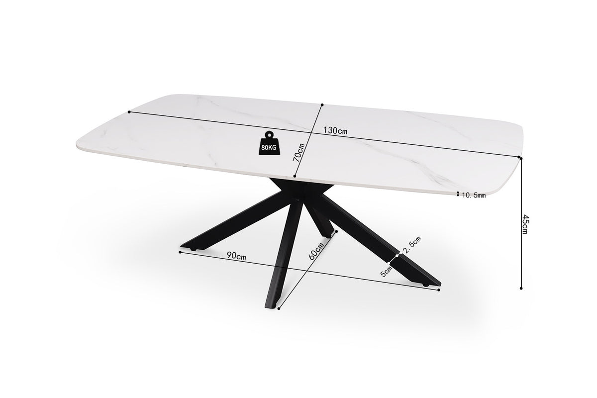 Salontafel 'Apollo' 130 cm Deens Ovaal Steen Wit (2c) - foto 7