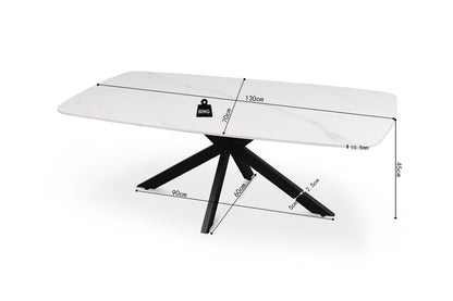 Salontafel 'Apollo' 130 cm Deens Ovaal Steen Wit (2c) - foto 7