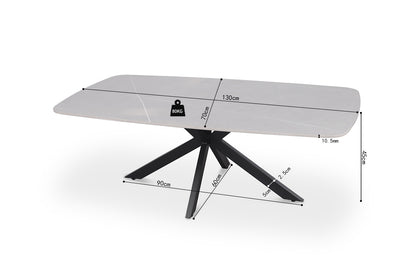 Salontafel 'Apollo' 130 cm Deens Ovaal Steen Grijs (2c) - foto 9