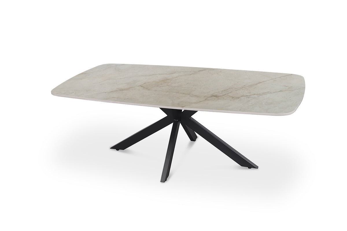 Salontafel 'Apollo' 130 cm Deens Ovaal Glanzend Steen Shakespeare Beige (2c) - foto 4