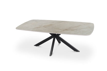 Salontafel 'Apollo' 130 cm Deens Ovaal Glanzend Steen Shakespeare Beige (2c) - foto 4