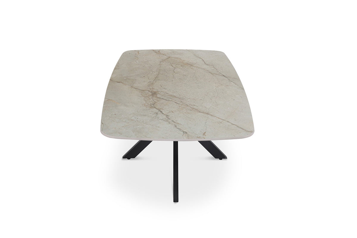 Salontafel 'Apollo' 130 cm Deens Ovaal Glanzend Steen Shakespeare Beige (2c) - foto 5