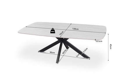 Salontafel 'Apollo' 130 cm Deens Ovaal Steen Baroque Grijs (2c) - foto 6