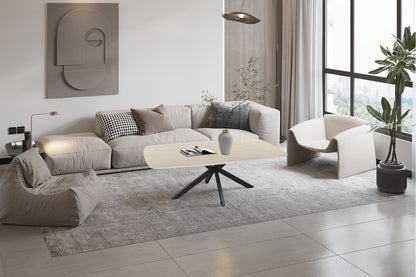 NEW - Salontafel 'Apollo' 130 cm Deens Ovaal Steen Baroque Beige (2c) - foto 2