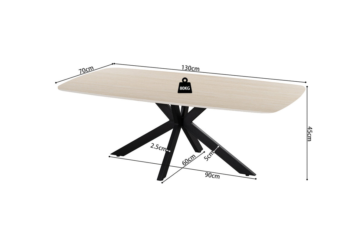 NEW - Salontafel 'Apollo' 130 cm Deens Ovaal Steen Baroque Beige (2c) - foto 6