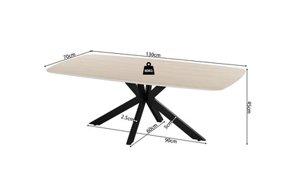 NEW - Salontafel 'Apollo' 130 cm Deens Ovaal Steen Baroque Beige (2c) - foto 6