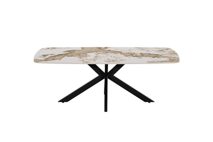 NEW - Salontafel 'Apollo' 130 cm Deens Ovaal Glanzend Steen Pandora (2c) - foto 3