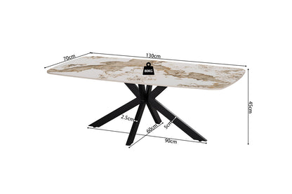 NEW - Salontafel 'Apollo' 130 cm Deens Ovaal Glanzend Steen Pandora (2c) - foto 6