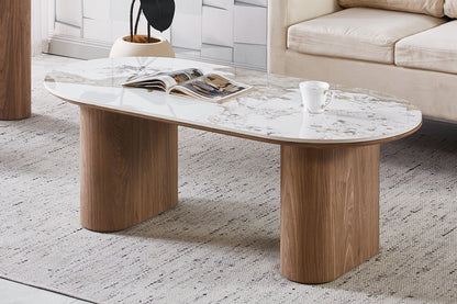 NEW - Salontafel 'Evora'  Glanzend Steen Pandora (2c)