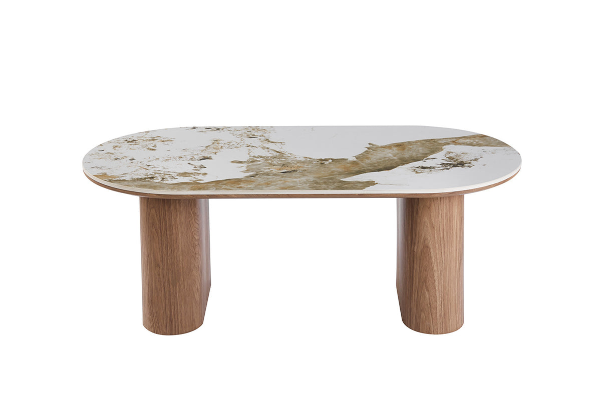 NEW - Salontafel 'Evora'  Glanzend Steen Pandora (2c) - foto 3