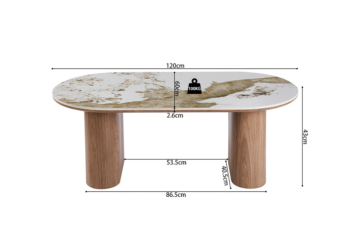 NEW - Salontafel 'Evora'  Glanzend Steen Pandora (2c) - foto 7